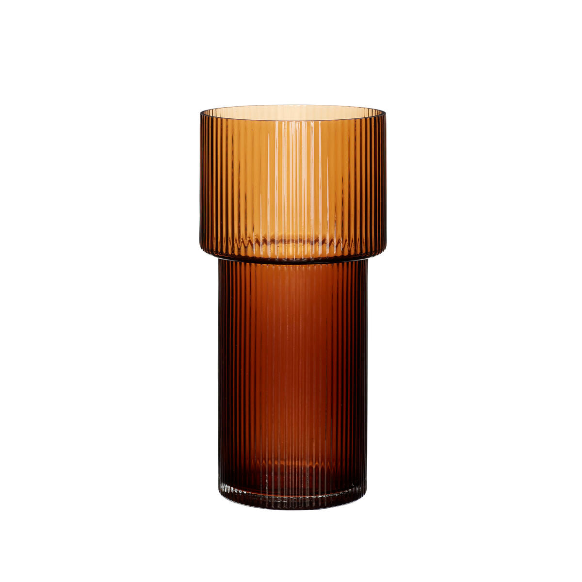 Ripple Vase Amber