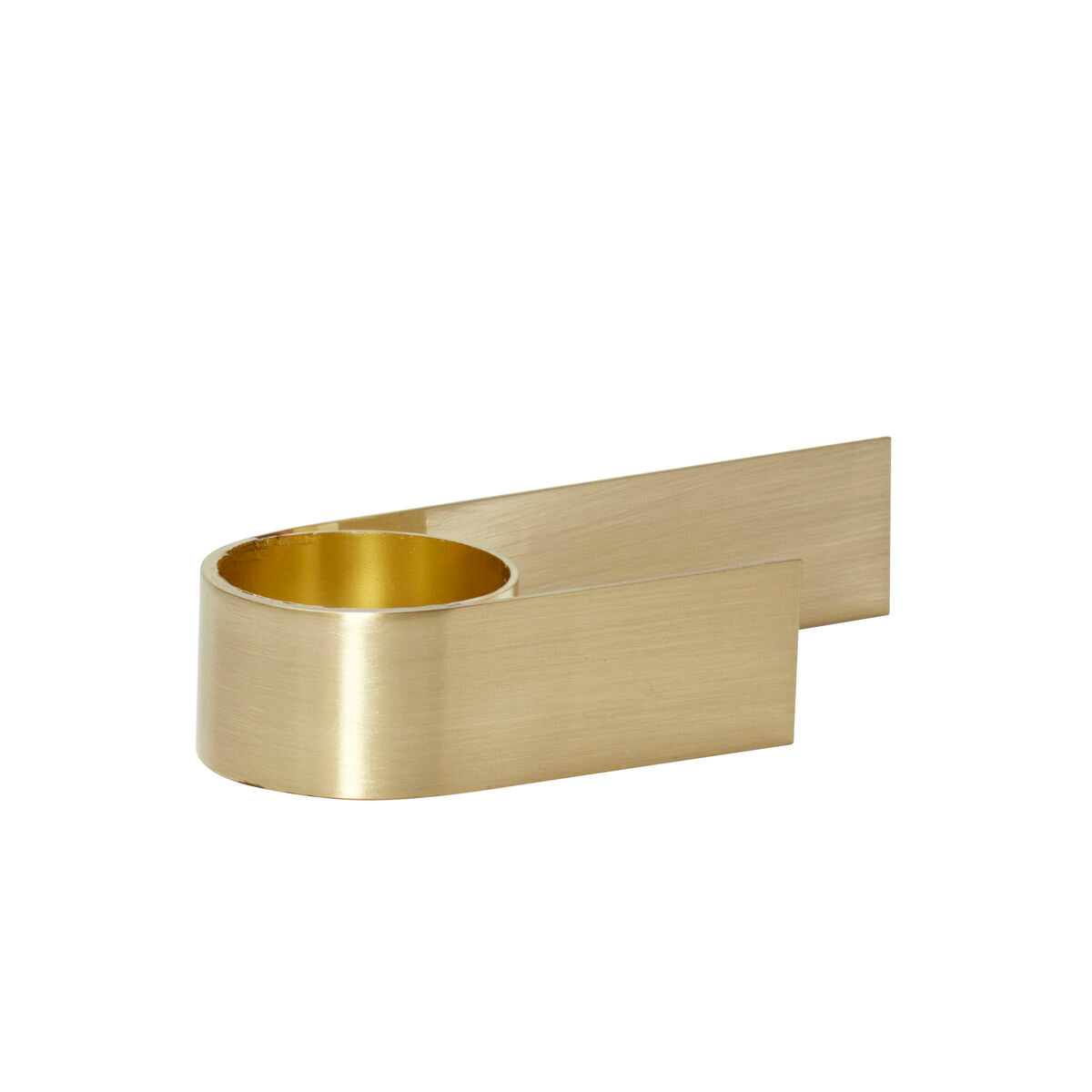 Roll Tealight Holder Brass