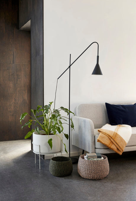 Rope Floor Lamp Black