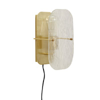 Ruffle Wall Lamp Textured/Brass