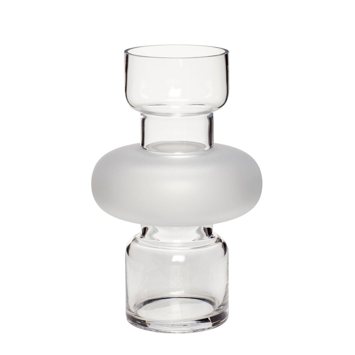 Sculpt Vase Clear/Matt