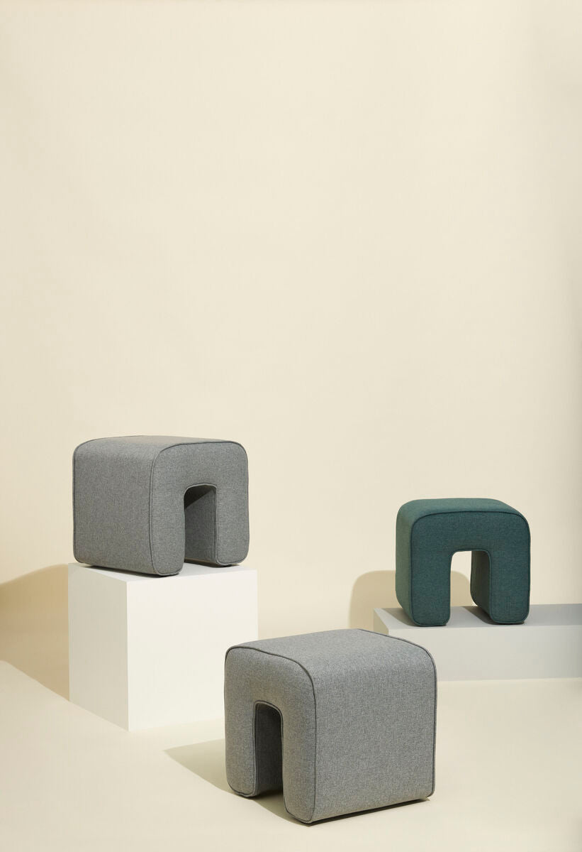 Sculpture Pouf Green