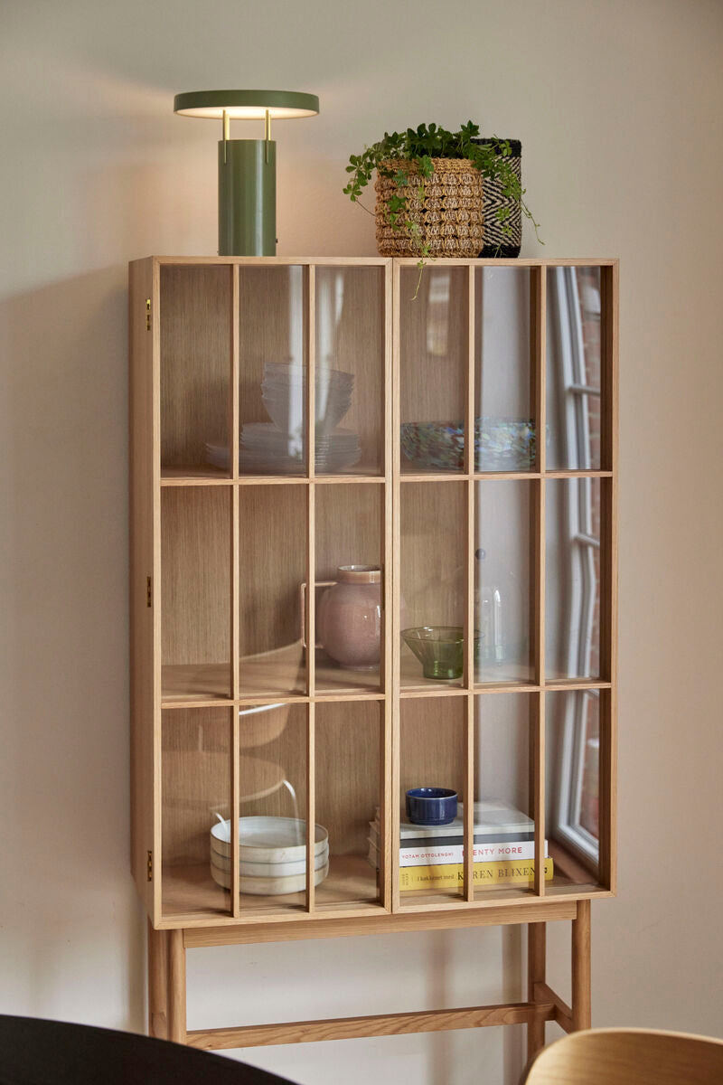 Shoji Cabinet Tall Natural/Clear