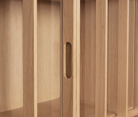 Shoji Cabinet Tall Natural/Clear