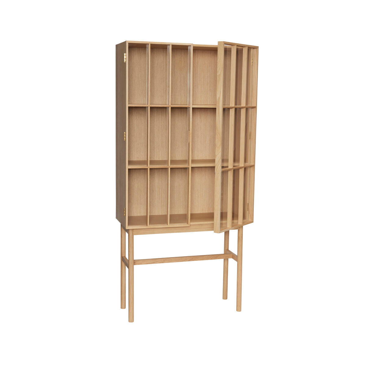 Shoji Cabinet Tall Natural/Clear