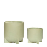 Split Pots Green (set of 2)