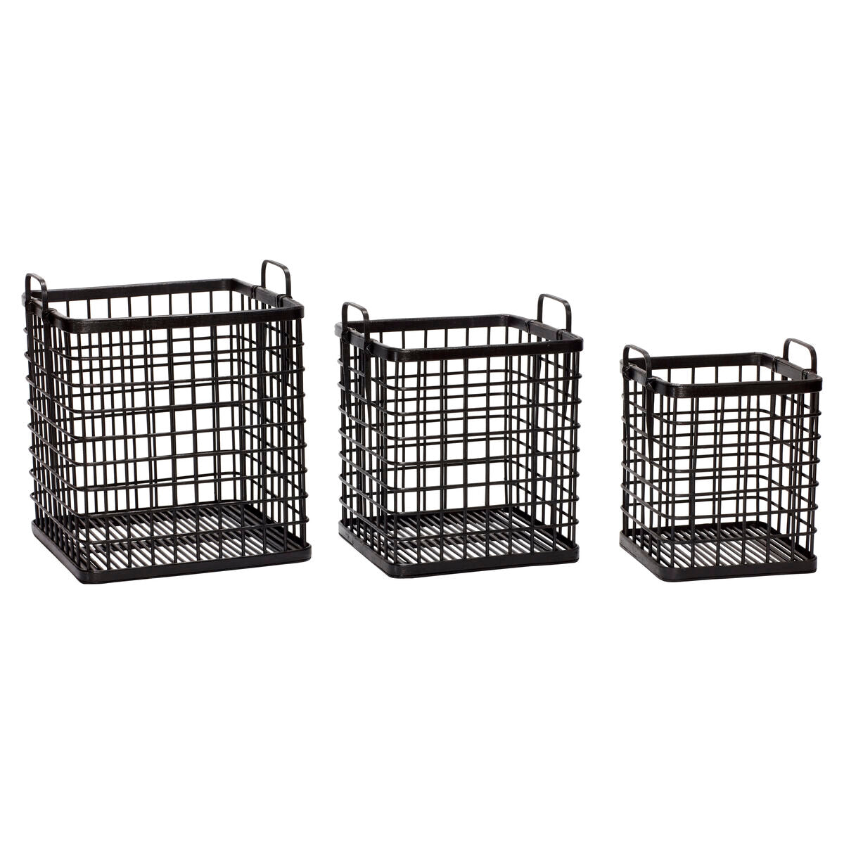 Square Baskets Natural (set of 3)