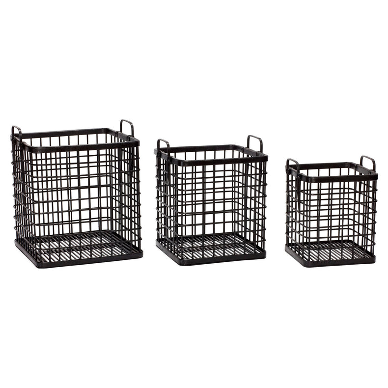 Square Baskets Natural (set of 3)