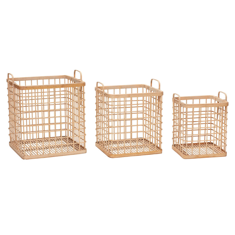 Square Baskets Natural (set of 3)