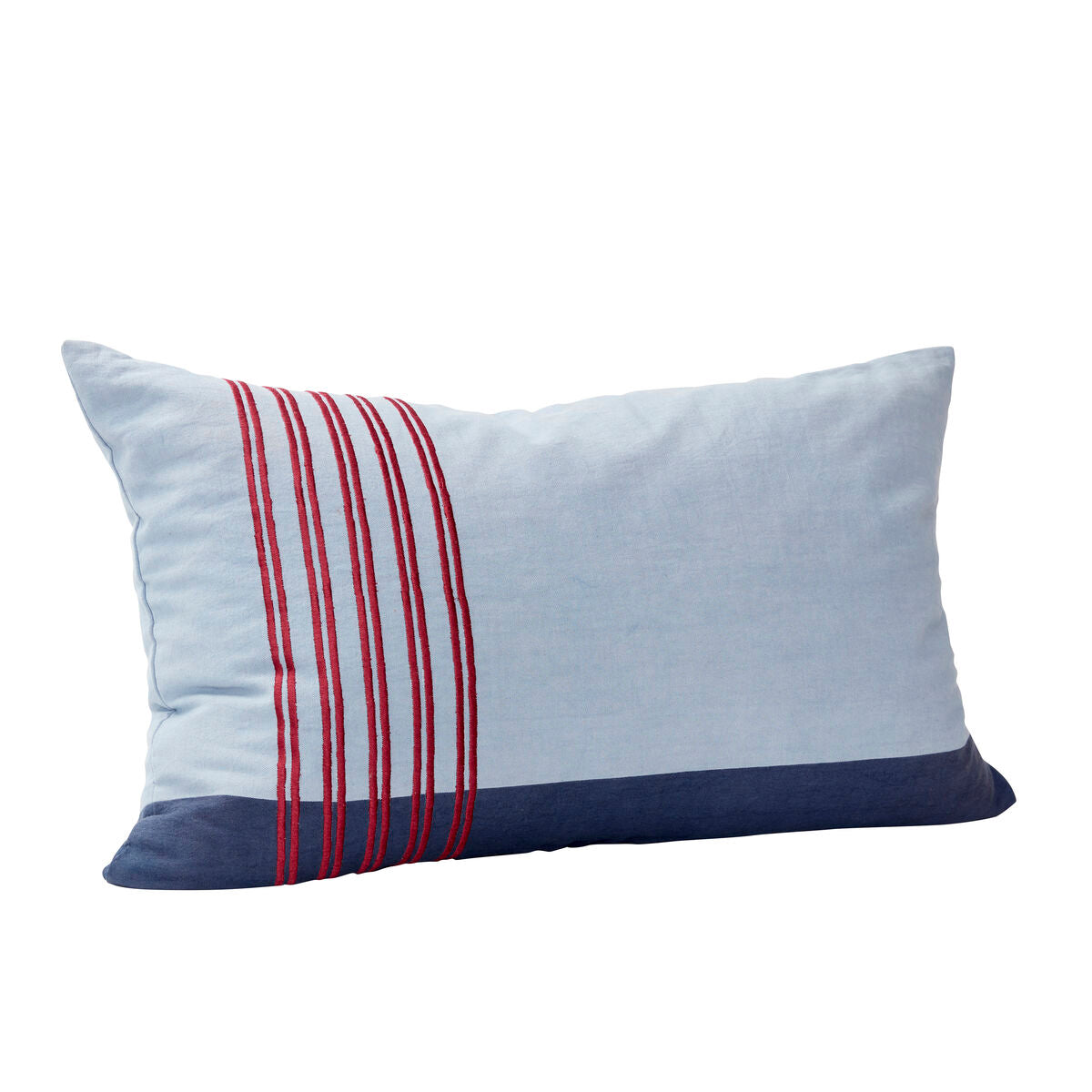 Stitch Cushion Blue/Red