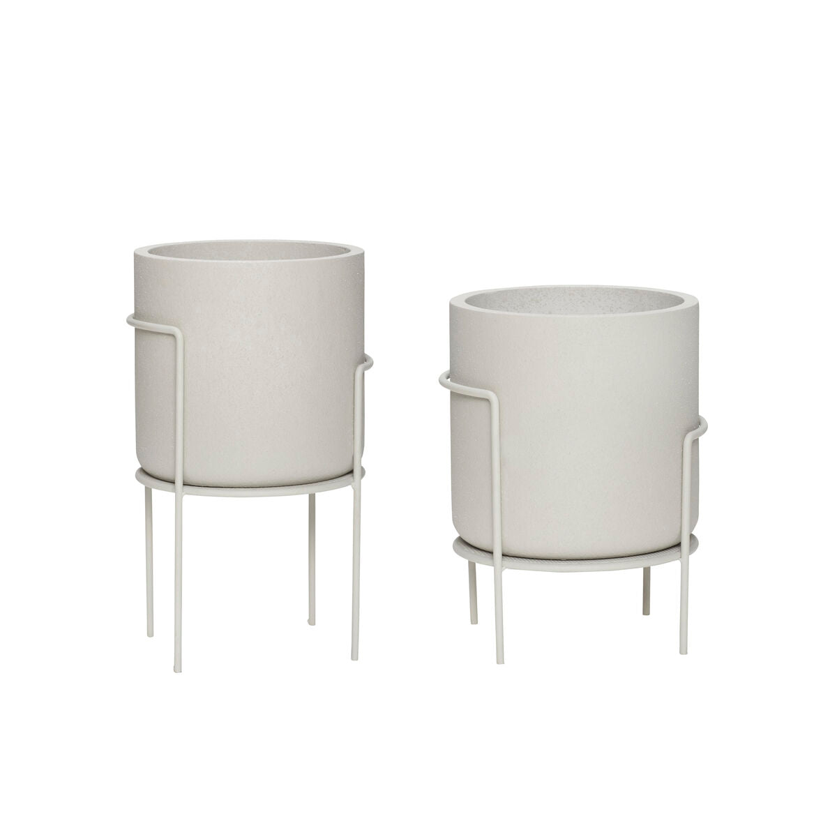 Structure Pots White (set of 2)