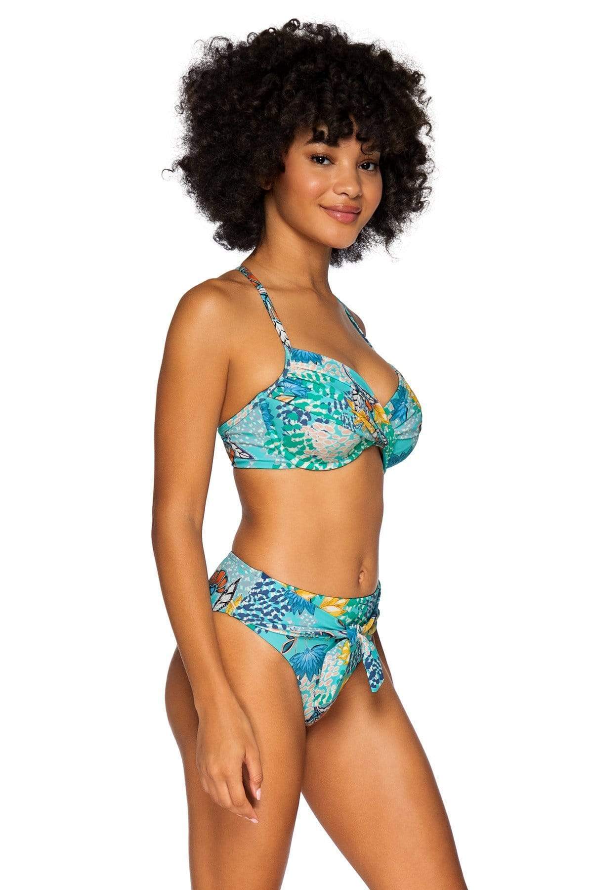 Bestswimwear -  Sunsets Aqua Reef Tessa Tie High Rise