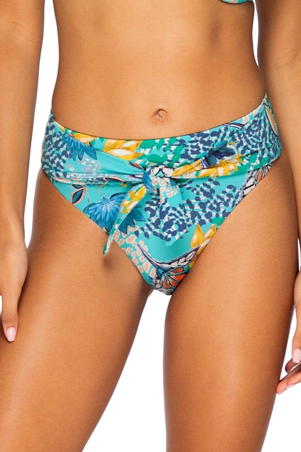 Bestswimwear -  Sunsets Aqua Reef Tessa Tie High Rise