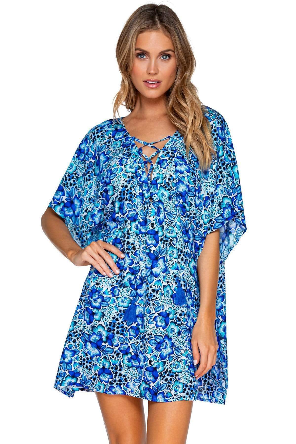 Bestswimwear -  Sunsets Bay Blues Tulum Tunic