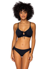 Bestswimwear -  Sunsets Black Lula Reversible Hipster