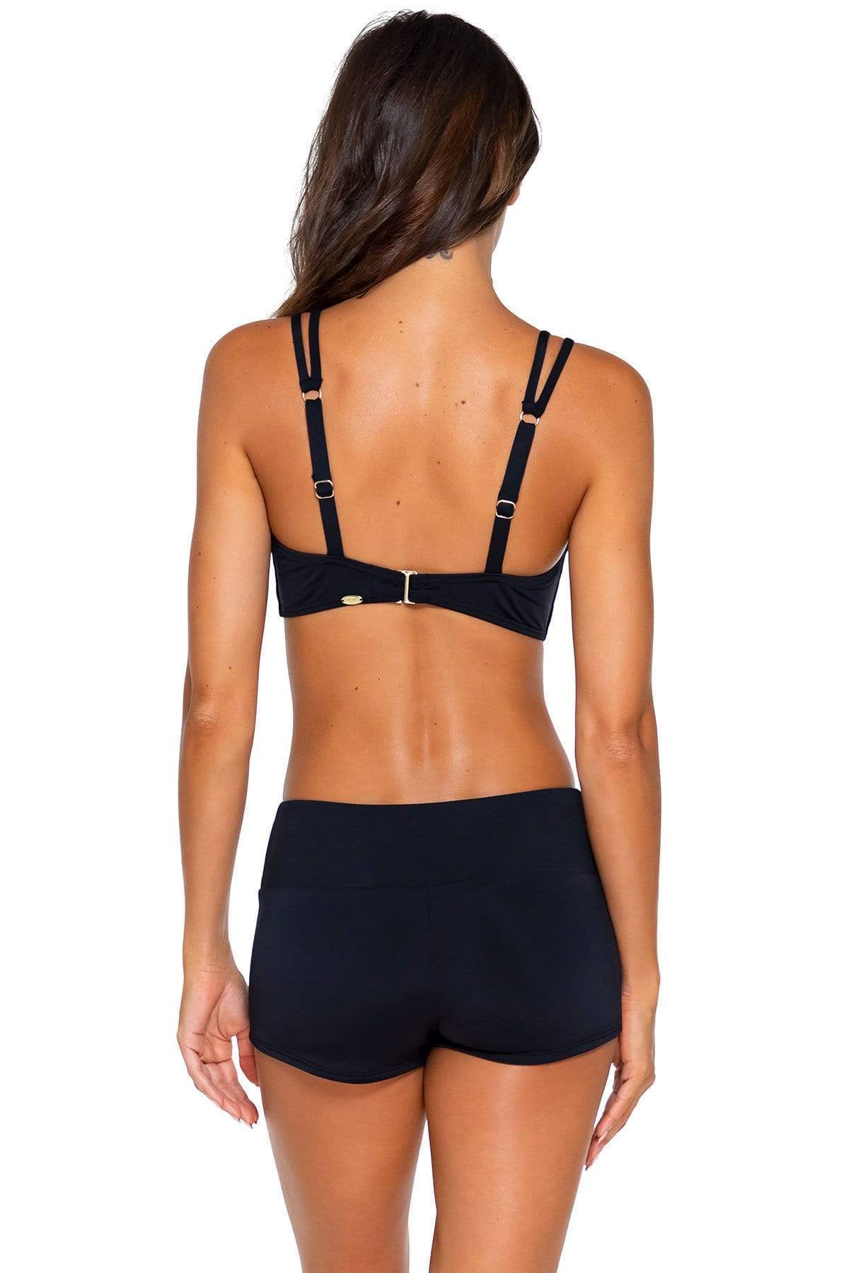 Bestswimwear -  Sunsets Black Seascape Swim Short