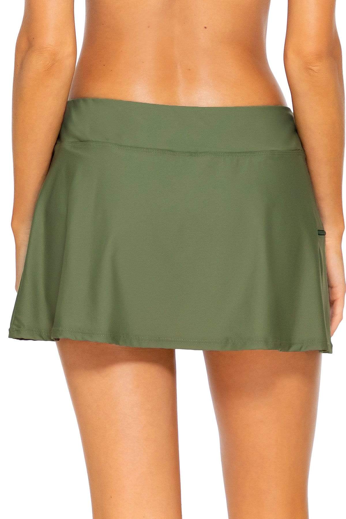 Bestswimwear -  Sunsets Olive Sporty Swim Skirt