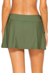 Bestswimwear -  Sunsets Olive Sporty Swim Skirt