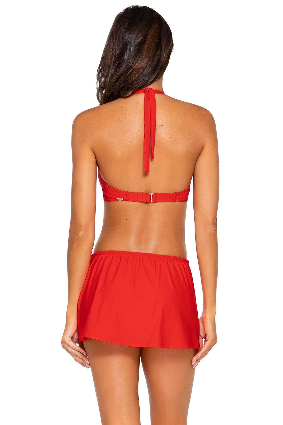 Bestswimwear -  Sunsets Scarlet Kokomo Swim Skirt