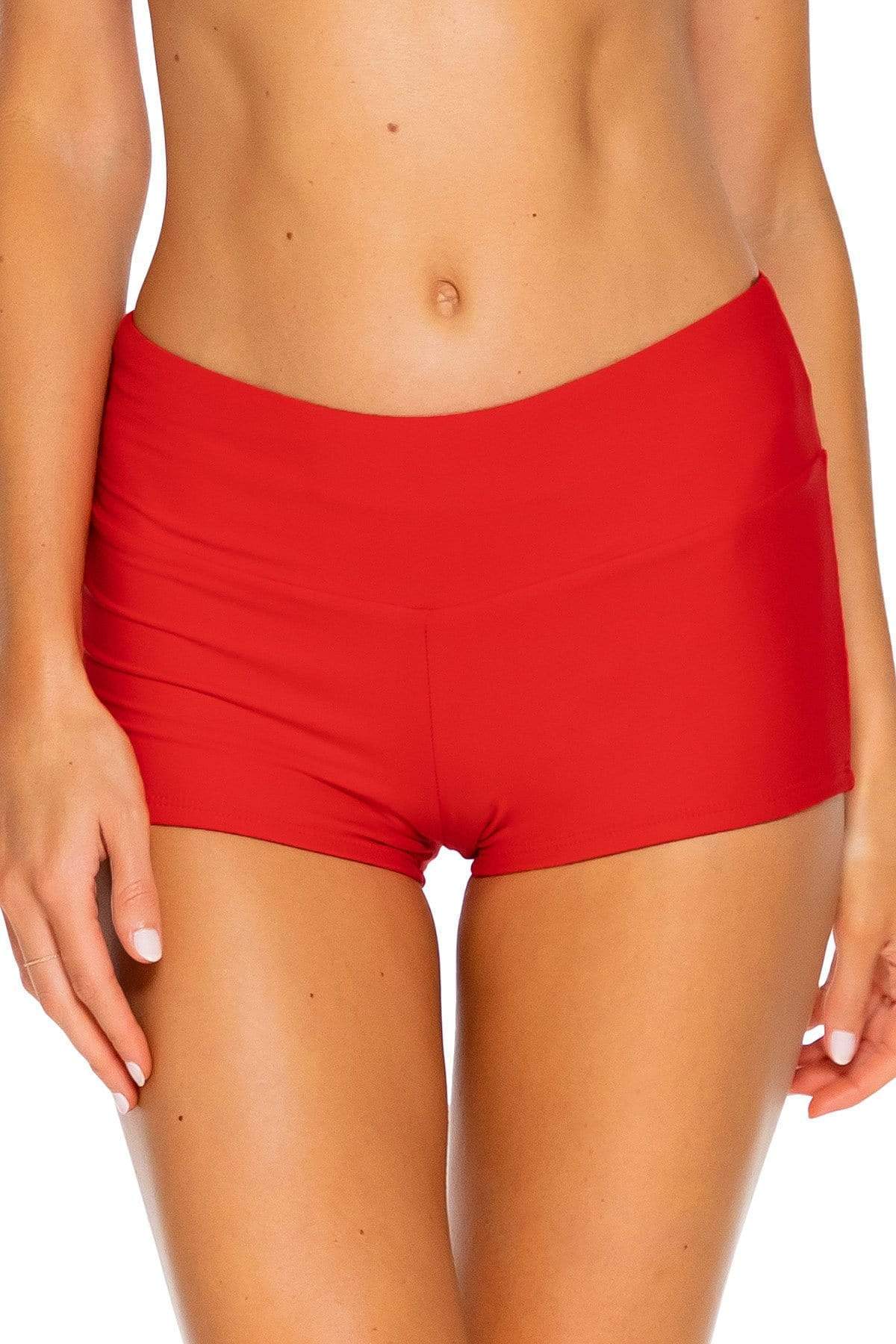 Bestswimwear -  Sunsets Scarlet Seascape Swim Short