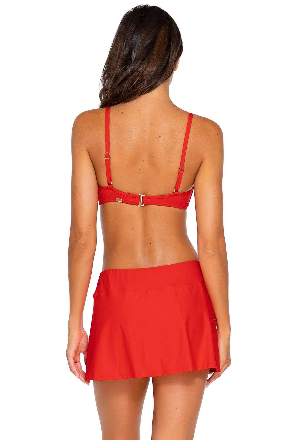 Bestswimwear -  Sunsets Scarlet Sporty Swim Skirt