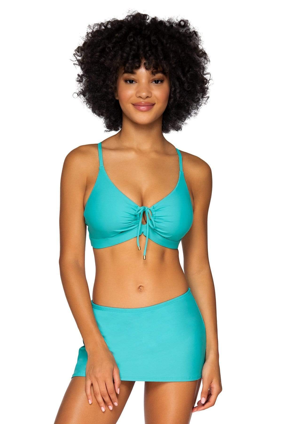 Bestswimwear -  Sunsets Seaside Aqua Kokomo Swim Skirt