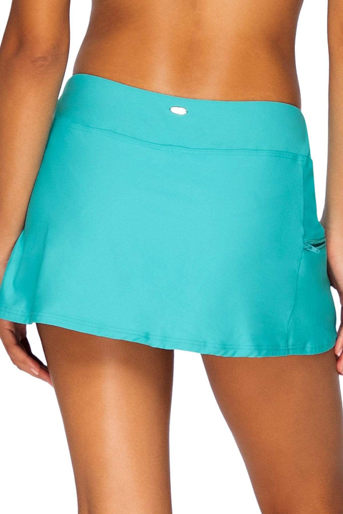 Bestswimwear -  Sunsets Seaside Aqua Sporty Swim Skirt