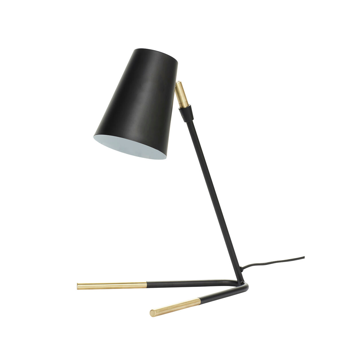 Slant Table Lamp Black/Brass