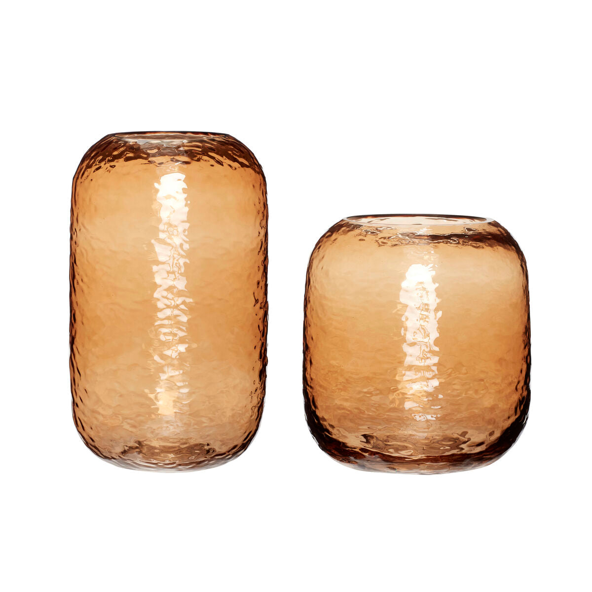 Texture Vases Textured/Amber (set of 2)