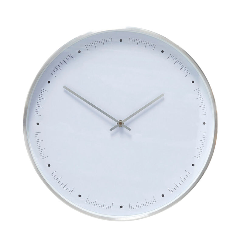 Time Clock Metal/White