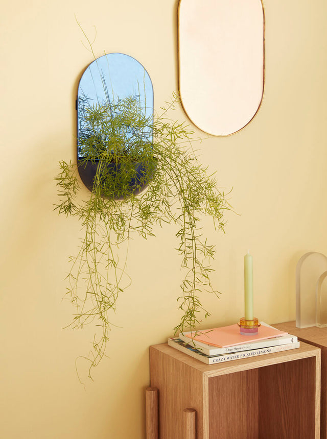 View Wall Mirror Oval Brass/Rose