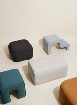 Wave Pouf Grey